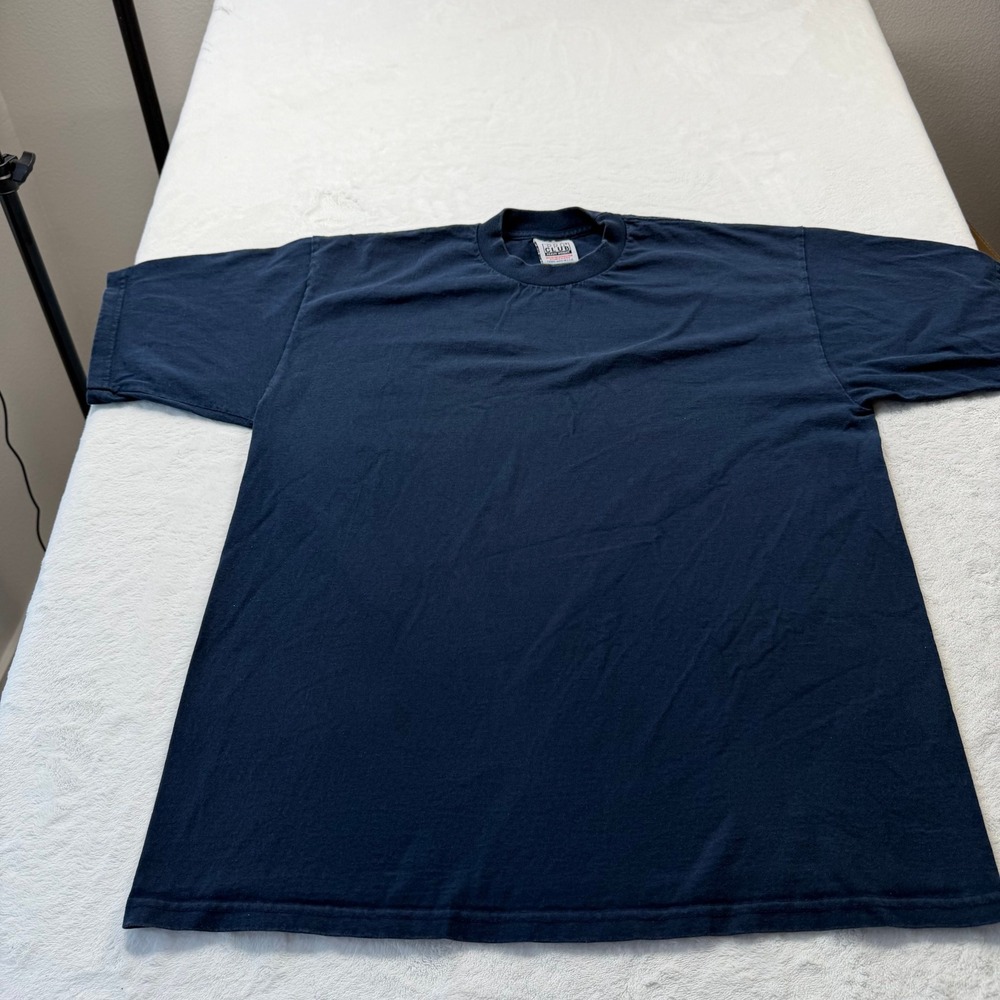 Pro Club Heavy Weight T-Shirt Mens XL Navy Good Short Sleeve Crew Neck Cotton